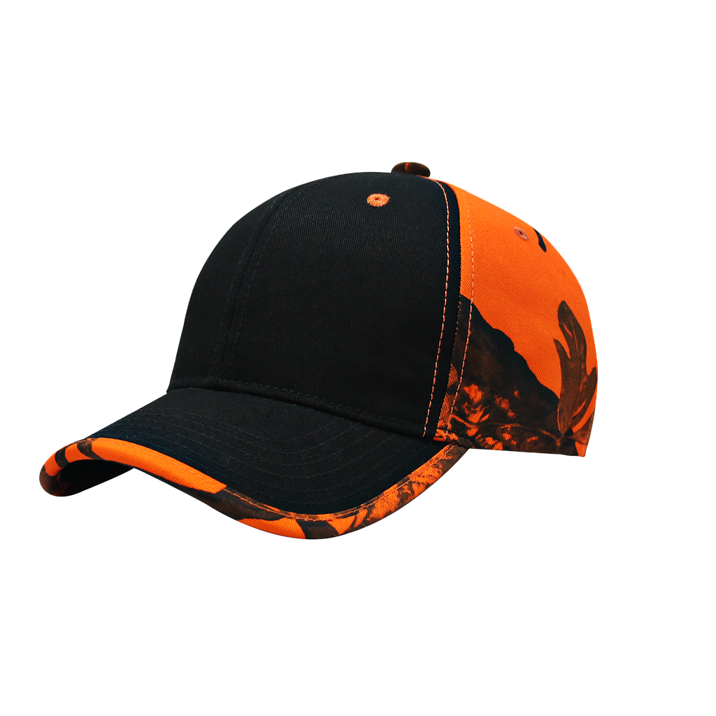 Gorra Black Camo Orange